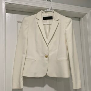 Zara cream blazer with beautiful shoulder pads